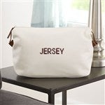 22982 - Personalized Vegan Leather Cosmetic Travel Case