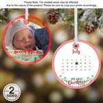 16322 - Babys 1st Christmas Calendar Personalized Photo Ornament