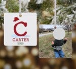 43225 - Initially Santa Personalized Ornament