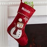 28066 - Candy Cane Character Personalized Christmas Stocking