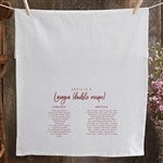 37282 - Favorite Family Recipe Personalized Flour Sack Towel