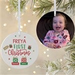 28460 - Babys First Christmas Age Personalized Ornament