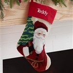 37556 - Classic Character Embroidered Hooked Christmas Stockings