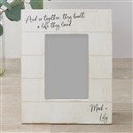 24261 - Together They Built A Life Personalized Shiplap Picture Frame