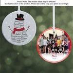 42496 - Snowman Repeating Name Personalized Ornament