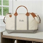 15171 - Luxurious Weekender Embroidered Canvas Duffel 