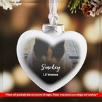 28227 - Pet Memorial Personalized Photo Deluxe Heart Ornament