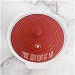 41166 - Made With Love Classic Personalized Round Casserole Dish With Lid