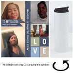 21272 - Dear... Personalized 16oz. Photo Travel Tumbler