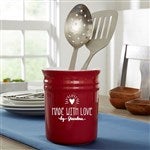 31338 - Made With Love Personalized Ceramic Utensil Holder