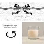 56050 - Perfectly Tied Personalized 8oz Glass Candle