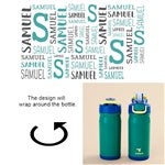 52690 - Name & Initial Personalized 14 oz. Reduce® Hydrate Pro Water Bottle