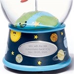 51842 - Engraved Outer Space Musical Snow Globe