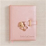 43864 - Pink Heart Lock & Key Personalized Writing Journal