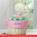 7984 - Personalized Willow Easter Basket with Folding Handle