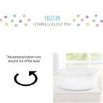 33887 - I Cerealsly Love You Personalized Kids Enamel Bowl with Lid