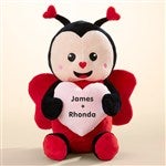 52273 - Romantic Personalized Love Bug with Pink Heart