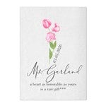 40670 - Birth Month Single Flower Personalized Greeting Card