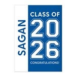 46785 - Collegiate Year Personalized Graduation Greeting Card