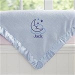 12287 - Moon & Stars Personalized Boy Baby Blanket
