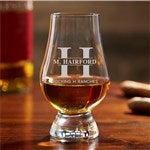 36372 - Lavish Last Name Glencairn® Personalized 6.25oz Whiskey Glass