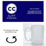 26019 - Modern Initials Personalized Coffee Mugs