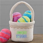 30972 - My First Easter Personalized Plush Mini Easter Basket with Plush Eggs