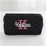 29594 - Playful Name Embroidered Quilted Cosmetic Bag