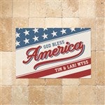 54050 - Red, White & Welcome Personalized Doormats