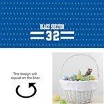 45582 - Sports Jersey Personalized Easter Basket with Folding Handle