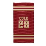 43726 - Sports Jersey Personalized Beach Towel