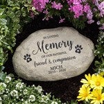 25894 - Faithful Companion Personalized Pet Memorial Garden Stone