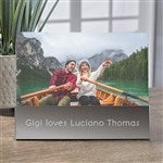 36088 - Write Your Own Message Engraved Glass Block Picture Frame