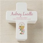 45568 - First Communion Icons Personalized Cross Box