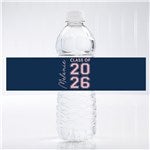 46793 - Collegiate Year Personalized Graduation Water Bottle Labels