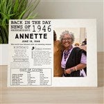 32016 - Back In The Day Personalized Birthday Off-Set Picture Frame