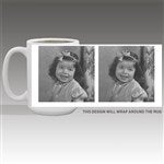 47126 - Double Sided Photo Personalized Coffee Mug