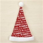 44140 - Snowflake Family Personalized Santa Hat