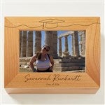 47798 - Scripty Grad Hat Personalized Photo Keepsake Box
