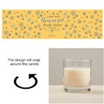 53757 - Gilmore Girls™ Thousand Yellow Daisies Personalized 8oz Glass Candle