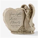 53648 - Light Up Memorial Angel Solar LED Garden Stone