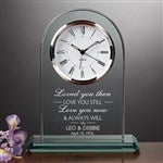 15952 - I Love You Personalized Wedding and Anniversary Clock