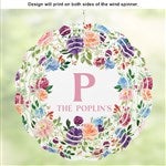 46881 - Blooming Blossoms Personalized Wind Spinner 