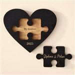 49653 - Piece of My Heart Personalized Cutout Tabletop Heart Puzzle 