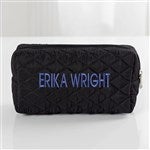 16130 - Embroidered Quilted Cosmetic Bag
