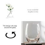 40660 - Birth Month Flower Personalized Wine Glasses