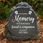 41797 - Faithful Companion Personalized LED Outdoor Garden Stone