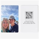 55328 - Personalized Photo Metal Wallet Card with Video QR Code