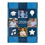 30913 - Graduation Patchwork Personalized Graduation Blanket