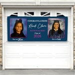 40541 - Then & Now Graduate Personalized Banner